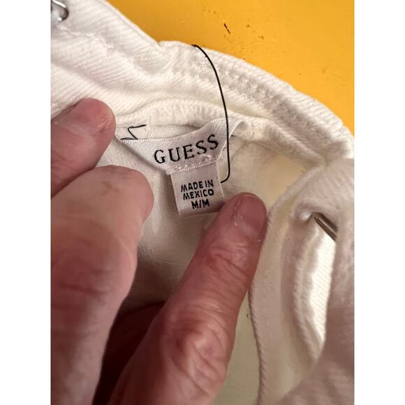 Guess Vanna Sleeveless Skinny Leg Denim Jumpsuit White Womens Size M x 29 NWT - Picture 11 of 15